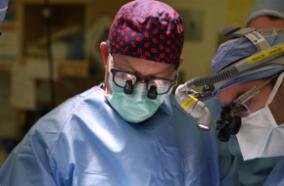 Neurosurgery Faculty and Resident in OR