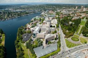 overhead shot of UWMC Campus