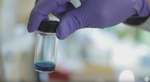 Picture of jar of blue dye