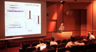 Dr. Kalume speaking at Grand Rounds