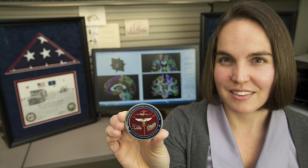 Christine Mac Donald in her office